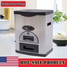 10kg/22Lbs Automatic Rice Dispenser Large Grain Food Container Storage Box US