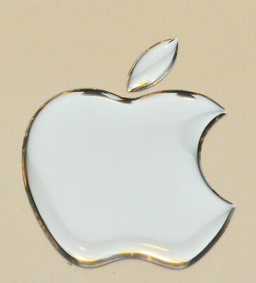 1pcs Apple Logo 3D Curved Sticker for iPad. Mirror. 50x43mm