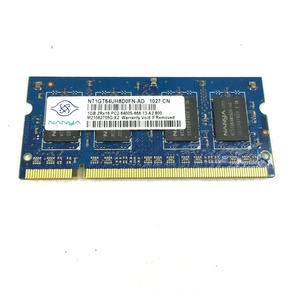 MIX LOT OF 7 NANYA 1GB 2RX8 PC2-5300S and 2RX16 PC2-6400S Laptop RAM IDEAL - Image 4 of 4