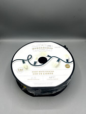 Wondershop 150ct LED C6 Faceted Christmas String Lights Warm White Green NEW