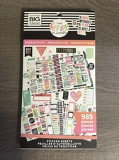 The Happy Planner Productivity Stickers 985 Pieces (New)