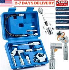 Grease Gun Coupler Set Lube Accessory Kit Assorted Attachments Adapters Fittings