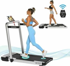 Treadmill Foldable Running Walking Machine App Control 2 in 1 for Home & Gym~~