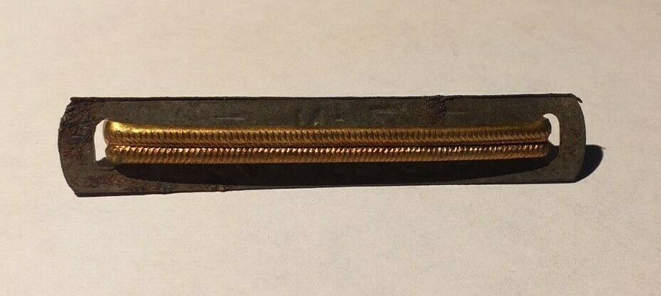Original WW1 British Army No.2 Pattern Brass Wound Stripe & Backing Plate