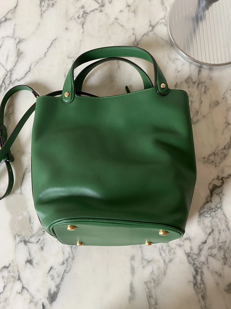 tory burch miller bucket bag green