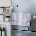 Sleek Metal Post-it® Note Pads, Modern Office Supplies, Steel Desk