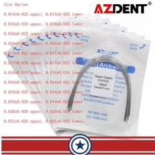 10X/100Pcs AZDENT Dental Ortho Super Elastic Niti Arch Wires Rectangular Ovoid