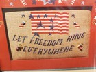 Vintage Poppy Kreations Freedom Everywhere Patriotic cross stitch pattern