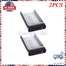 2PCS New For HP 3.5" 373211-002 SATA SAS Tray Caddy DL380 DL360 G6 G7
