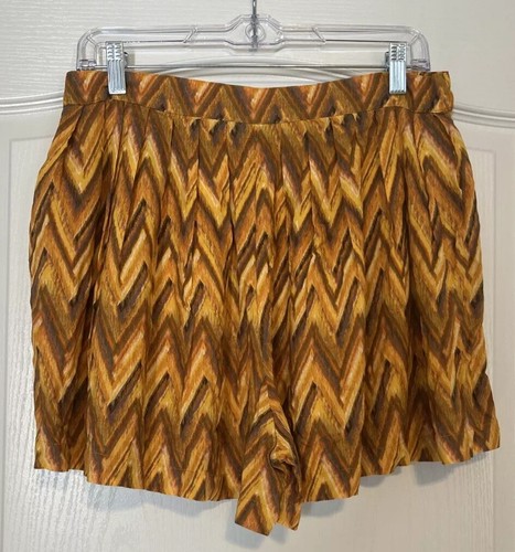 Jessica Simpson Shorts Damengröße Large Ikat Chevron fließender Seitenreißverschluss neu mit Etikett " - Bild 3 von 8