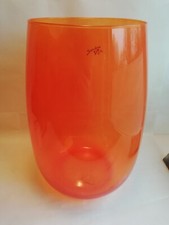 Vase Dekoglas Orange Ballonvase Sandra Rich groß 40 cm Glas Objekt