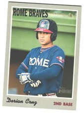 2019 Topps Heritage Minor League Derian Cruz #115