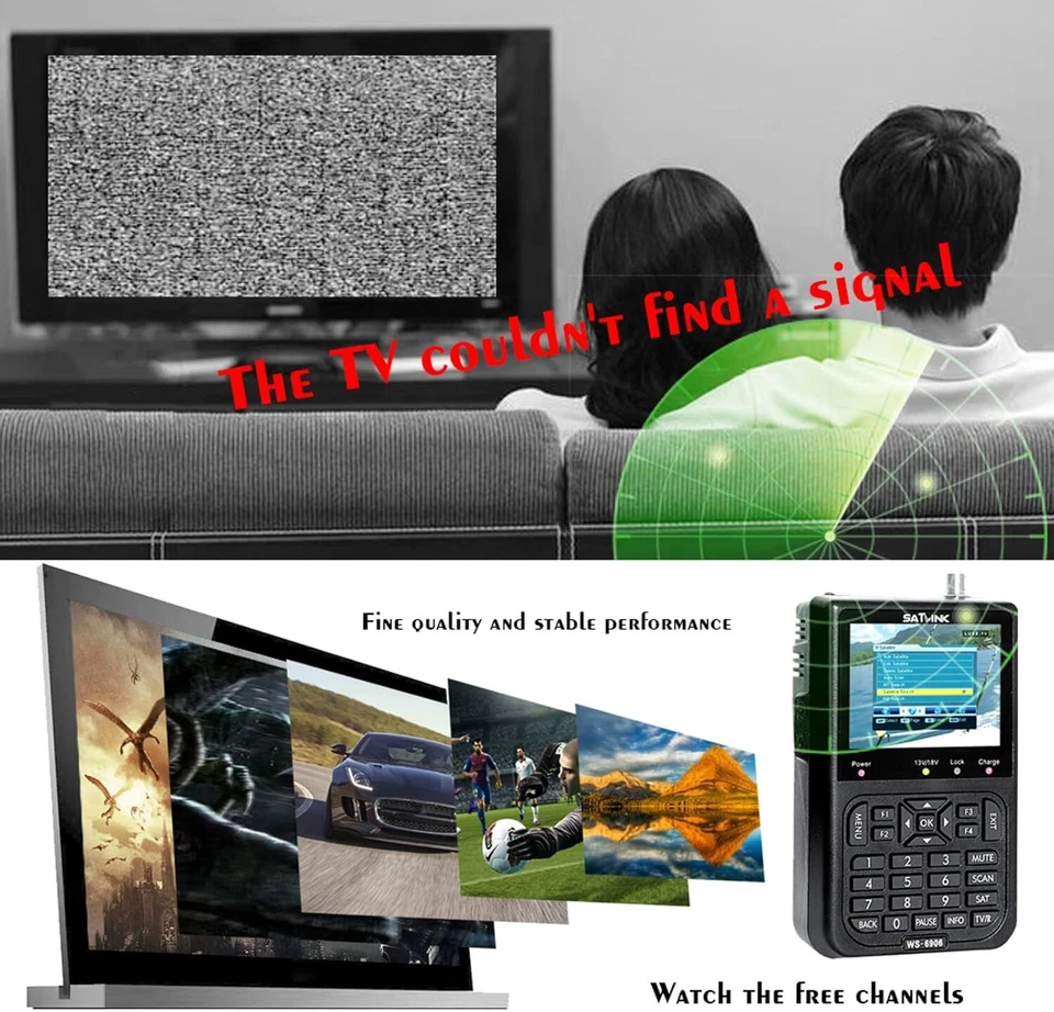 Détecteur de signal satellite de données, écran couleur LCD 3,5 pouces,  - Photo 2/4