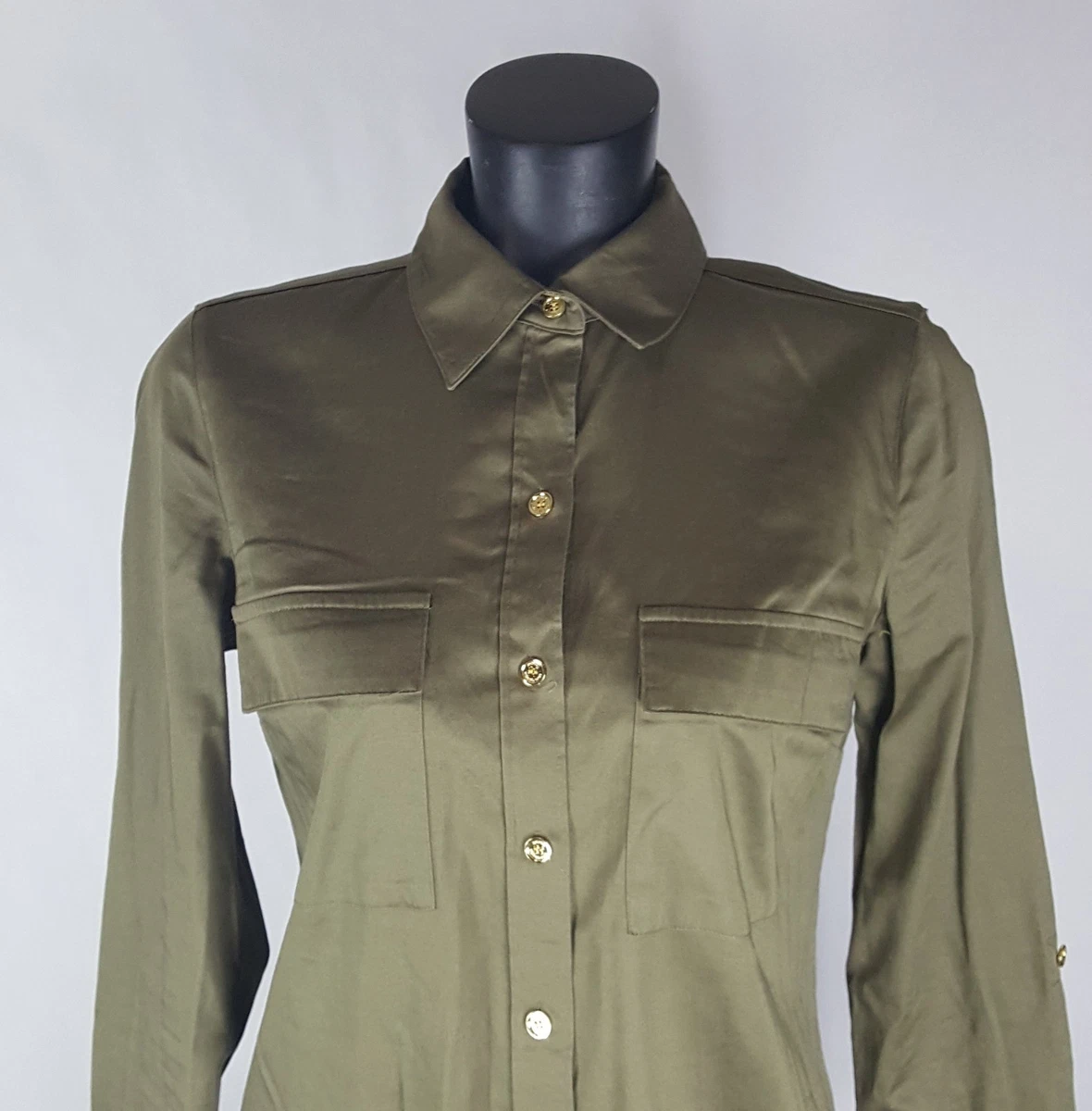 Michael kors blouses olive deals