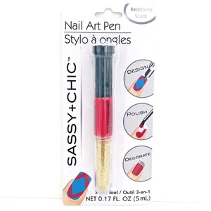 1 pack Of Sassy + Chic Nail Art Pen - 3 in 1 - Polish ...