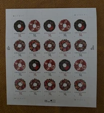 USPS 258 Face Value $82.56 Christmas Wreath Unused 32 Cent Stamps