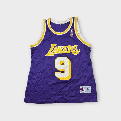 Vintage Purple Champion LA Los Angeles Lakers Van Exel Jersey Men's 44 L Large