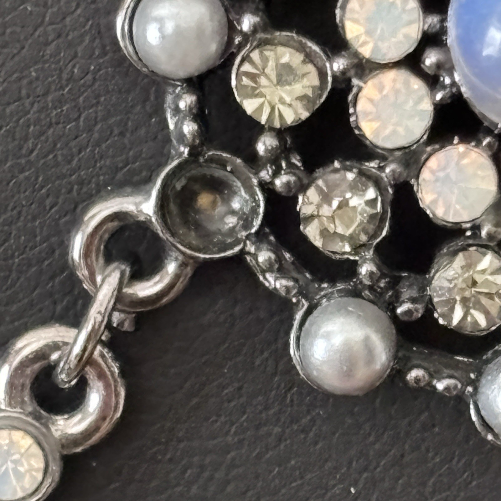 Chico's Beaded Rhinestone Chain Statement Necklac… - image 5