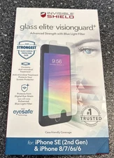 ZAGG InvisibleShield GlassElite Visionguard For iPhone SE 2nd Gen & 8/7/6s/6 New