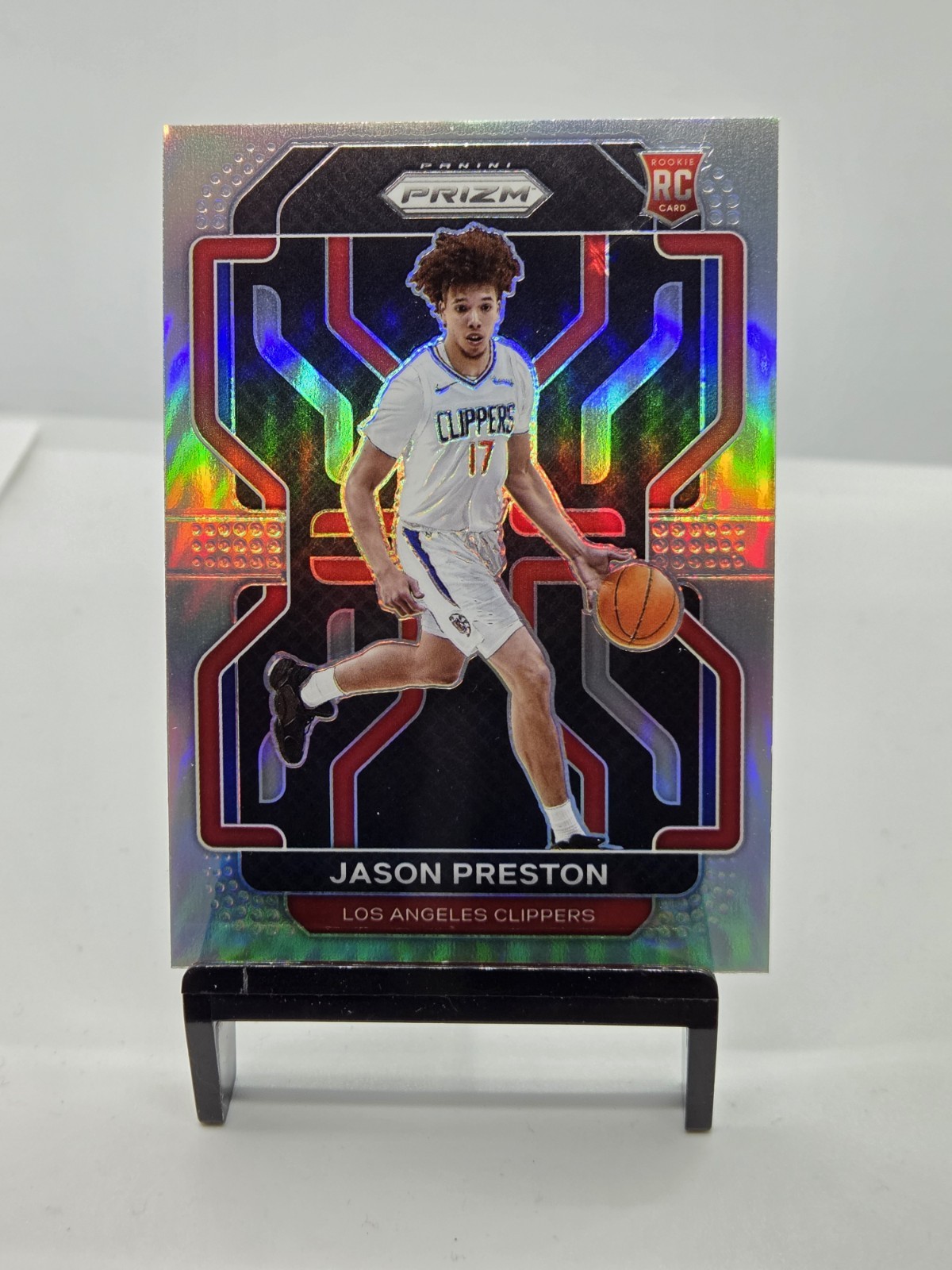 2021-22 Panini Prizm Jason Preston Silver Prizm Rookie Los Angeles Clippers #327