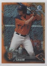 2016 Bowman Chrome Prospects Orange Shimmer Refractor 7/25 Chris Shaw #BCP84 0b0