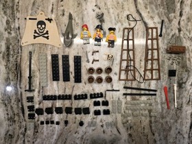 LEGO (6261) Pirates System: Raft Raiders 100% w/ Box Instruction Mini Figures
