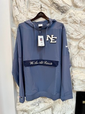 Nike New England Patriots 2025 Rivalries Sideline Anorak Half-Zip Hoodie Jacket