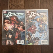 New Excalibur Marvel Comic Books #4-5 Direct Edition 