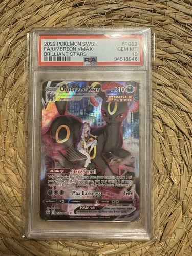 Umbreon VMAX #TG23 PSA 10 Gem Mint – 2022 Pokémon Brilliant Stars Trainer Galler