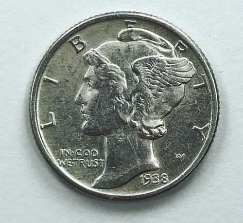 1938 MERCURY DIME! MS+! FANTASTIC FIND! ASTONISHING! WONDERFUL! NICE! NR #P2319