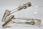 Towle Old Colonial Pair of Sterling Silver Asparagus Tongs Early 20th Century