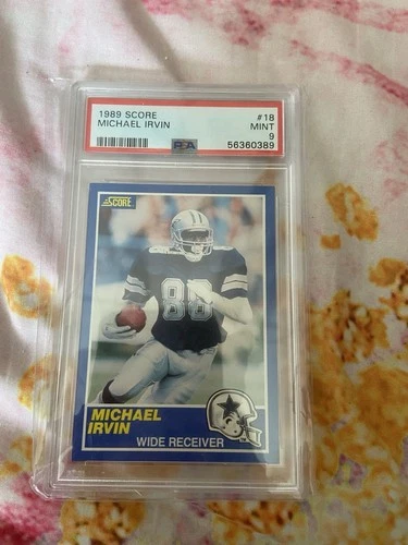1989 Score - Michael Irvin #18 (RC)