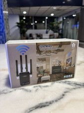 LAOSGE- Super WiFi Extender Signal Booster, 1200Mbps WiFi Booster Wireless