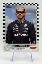 Lewis Hamilton 2022 Topps Formula 1 Checker Flag #6 Mercedes-AMG Petronas