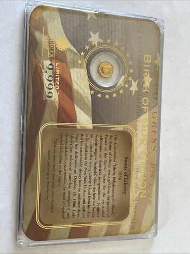 2009 Statue of Liberty 14k .5g Gold Proof Commemorative Coin