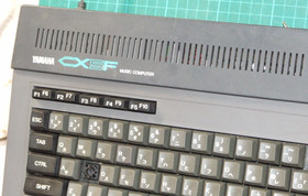 Yamaha CX-5F MSX music computer with FM SFG-01 MIDI unit - for parts or repair