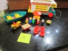 Vintage Fisher Price Little People Play Family 9942  Camper a truck complete