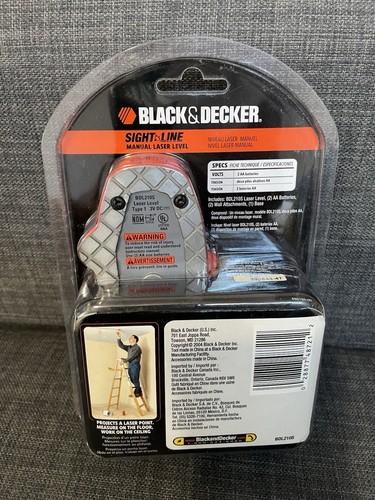 BLACK & DECKER SIGHT LINE MANUAL LASER LEVEL MODEL BDL 210S OPEN BOX NEVER USED - Picture 5 of 5