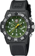 Luminox XS.3597 NAVY SEAL CHRONOGRAPH green black Rubber Men's Watch NEW