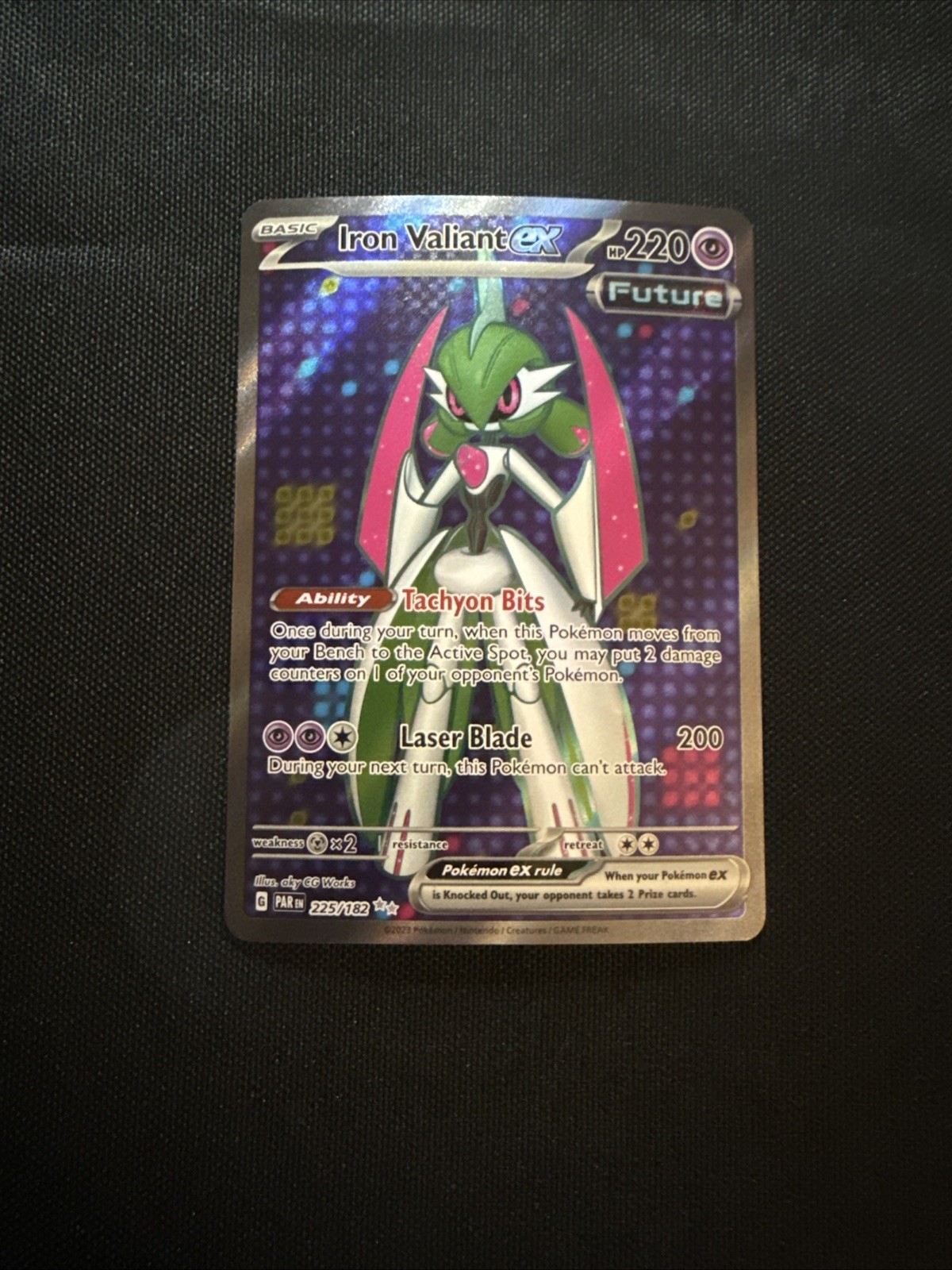 Iron Valiant ex 2023 Scarlet & Violet: Paradox Rift #225/182 Ultra