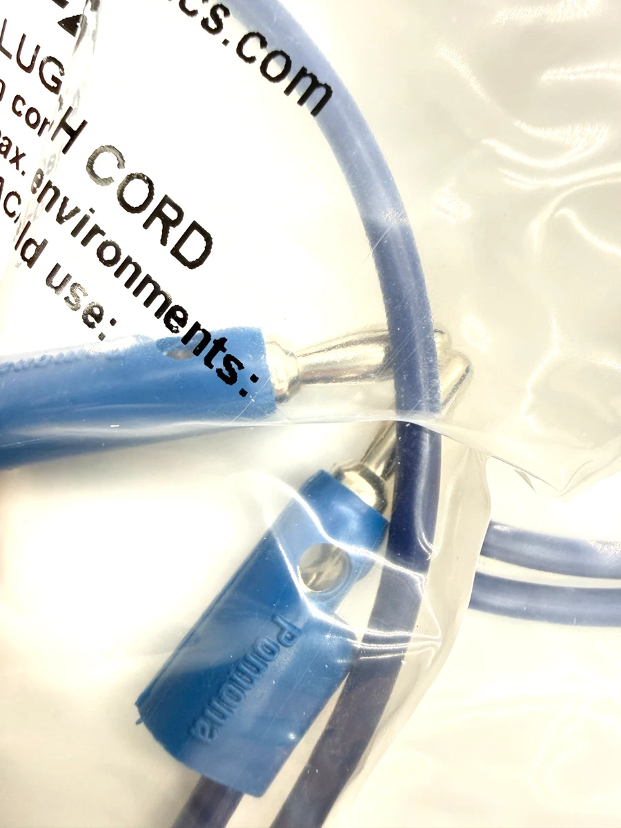 Lote de 5x Pomona B-24-6 Banana Plug Cable de Conexión Apilable 24" Largo 15A 5kV AZUL