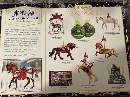 2024 BREYER HOLIDAY APRES SKI TRADITIONAL SCALE MODEL HORSE "NEW" IN BOX - Picture 3 of 3