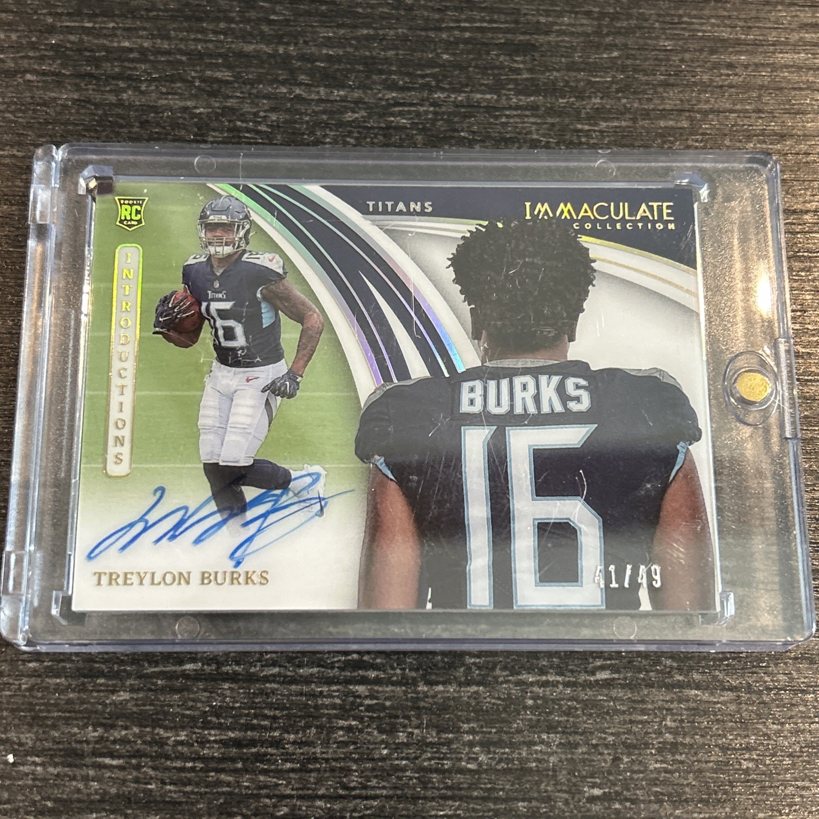 Treylon Burks Panini Immaculate Collection Immaculate Introductions Autographs #INTTBU Base