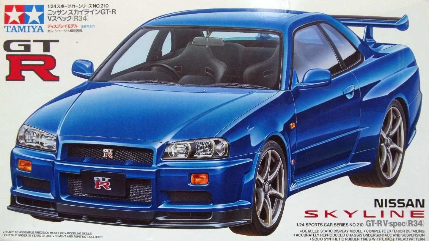 Tamiya - 24210 - Maquette - Nissan Skyline GTR R34 - Echelle 1:24 :  : Jeux et Jouets