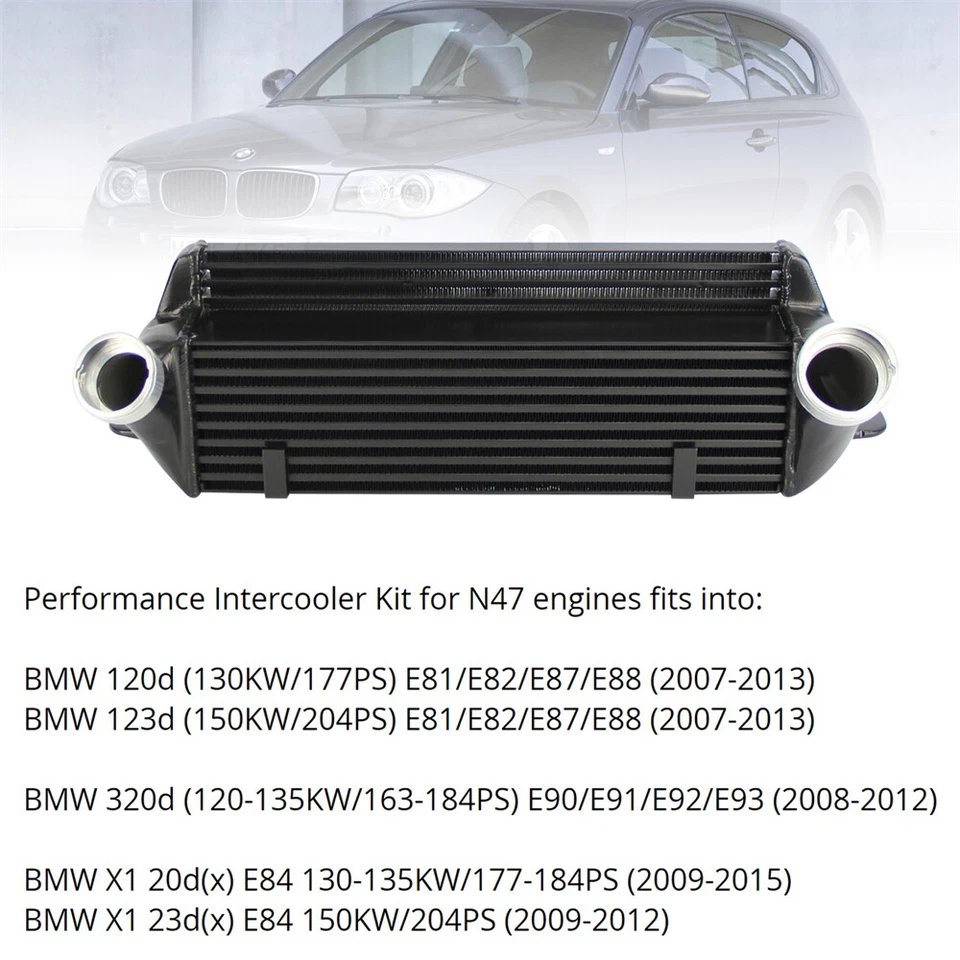 Intercooler For BMW E81/E82 120d 123d 2007-2013 E90 E91 E92 E93 320d 2008-2012 - Image 4 of 4