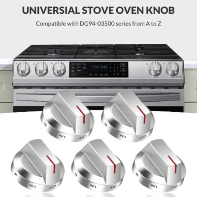 DG94-03500A/Z 5PCS for Samsung Stove Knob Replacement, Heavy-Duty DG94-03500Y DG