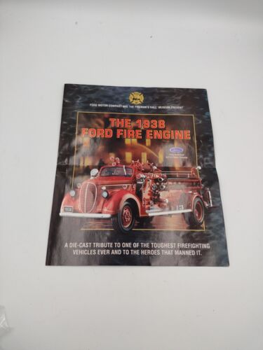 ES81 Franklin Mint Precision Models 1938 Ford Fire Engine -- Poster Only --- - Picture 2 of 4