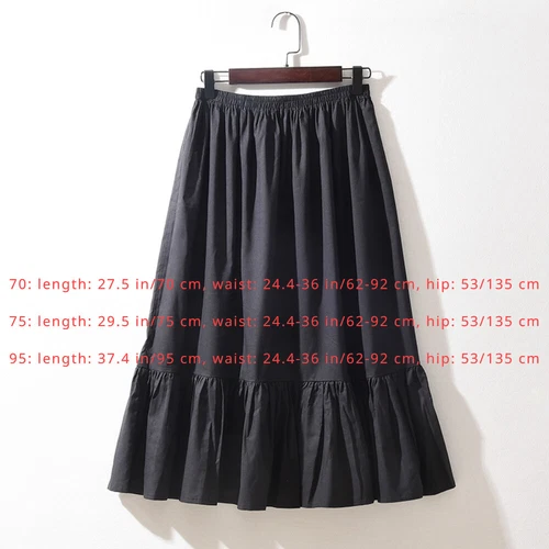Damen Baumwollmischung Petticoat Rüschenrock Einfarbig Rüschen Basic Unterrock Slip Neu - Bild 3 von 9