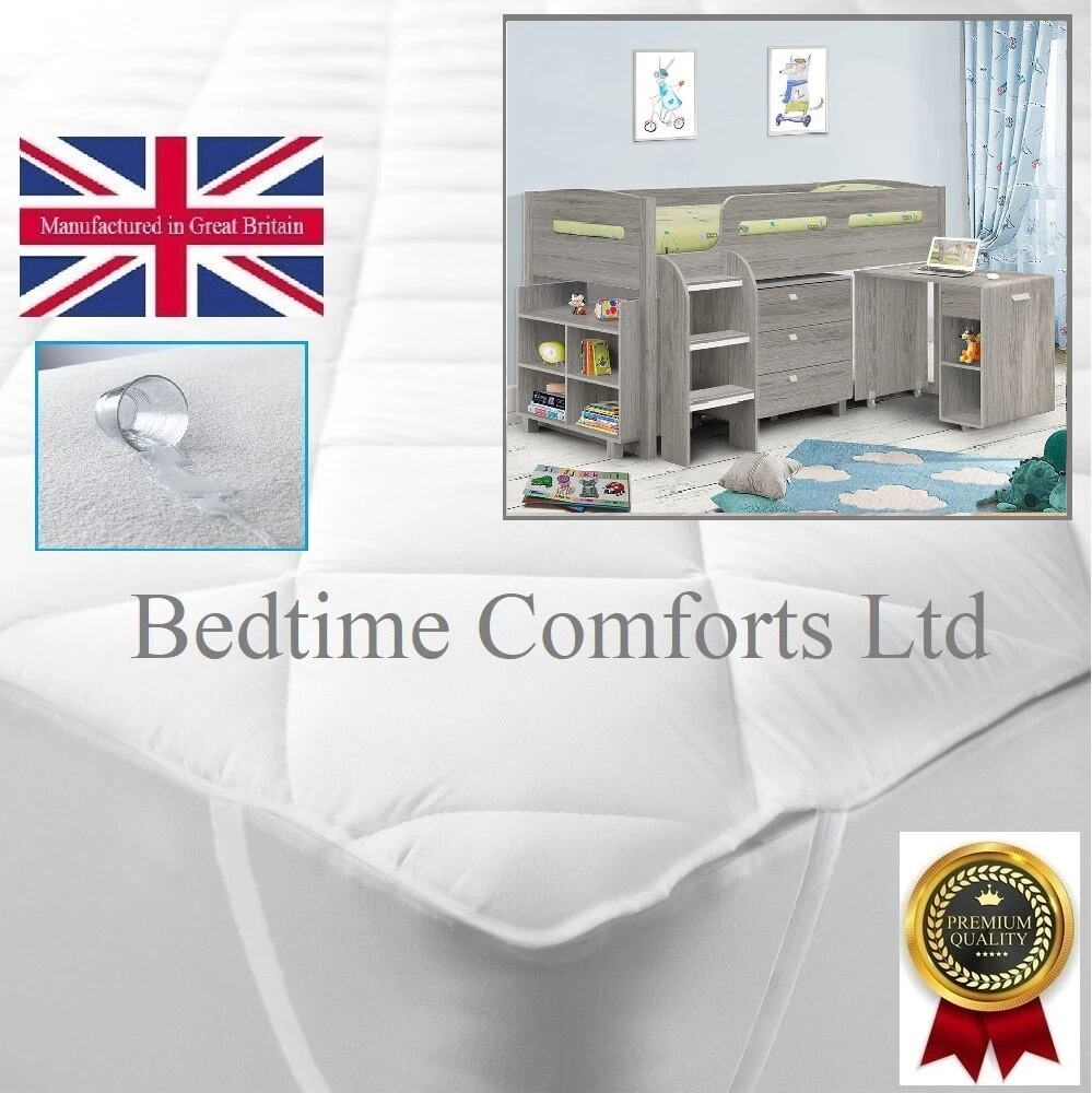 CABIN BED IKEA ARGOS SHORTY BED WATERPROOF MATTRESS PROTECTOR