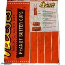 Vintage 1999 Hershey Reese's Peanut Butter Cup DIY Costume, Wall Hanging, Pillow